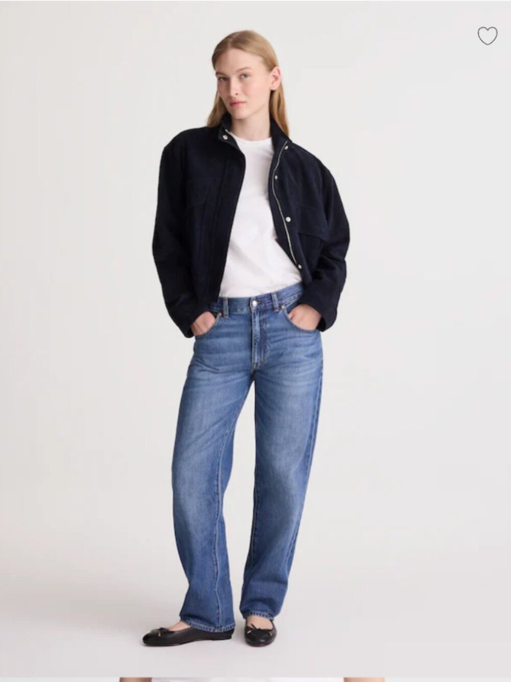 NWT Madewell Dean Easy Straight Jean in Airy Denim Tall 33
